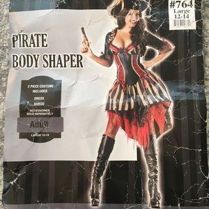 Pirate Body Shaper costume adult  Large (12-14)